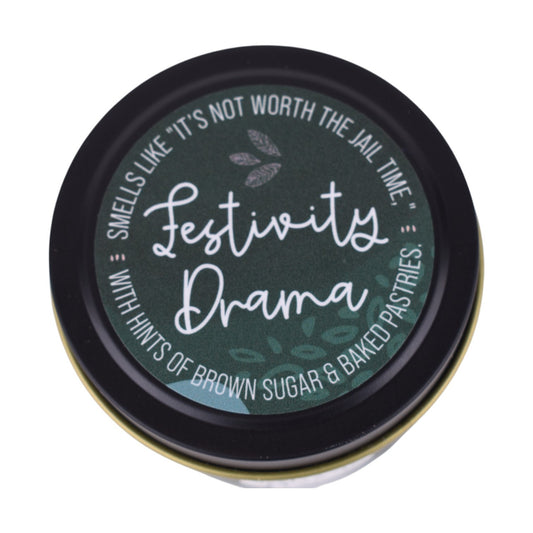 Festivity Drama – Brown Sugar Wood Wick Candle (4oz)