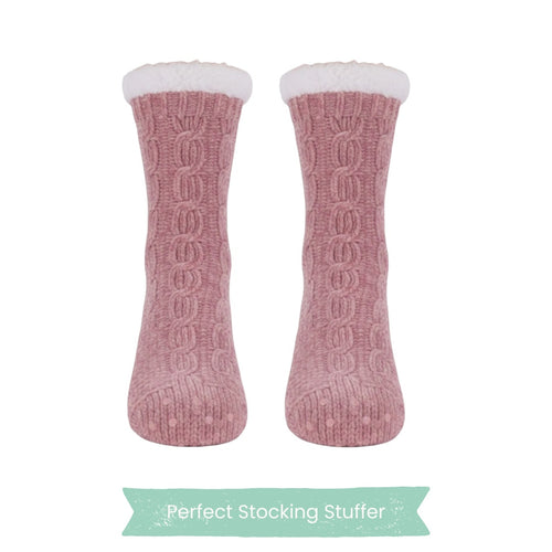 Charter Club Holiday Slipper Socks – Pink (L/XL)