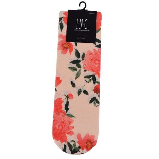 INC International Concepts Women’s Floral Anklet Socks – Pink Peony Print