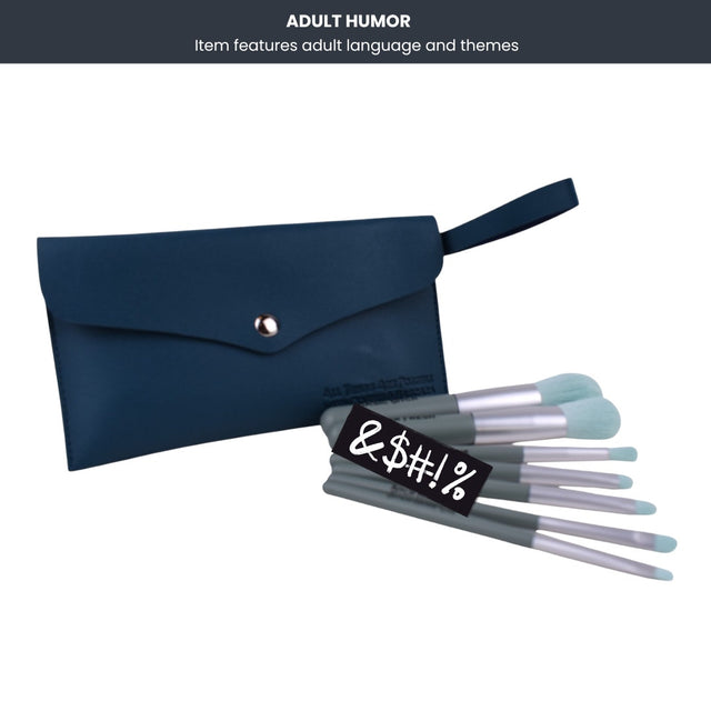 Bold Statement Makeup Brush Set with Travel Pouch (7-Piece Set)