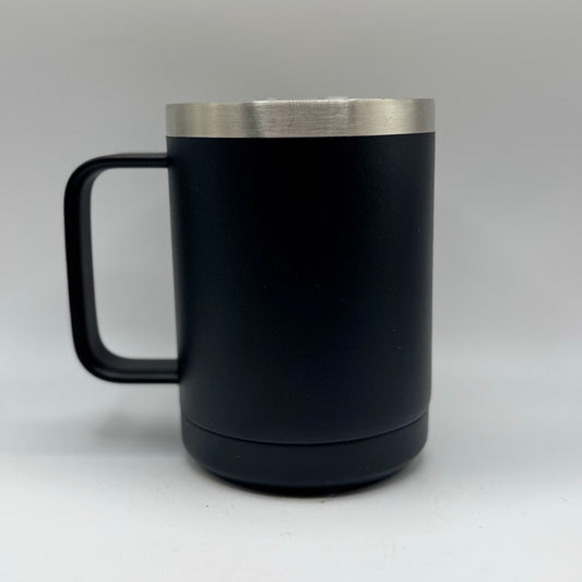 American: Love It or Leave It – 15 oz Black Polar Camel Coffee Mug