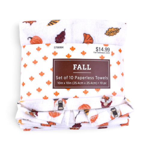 Fall Gnome Paperless Towels, Set of 10