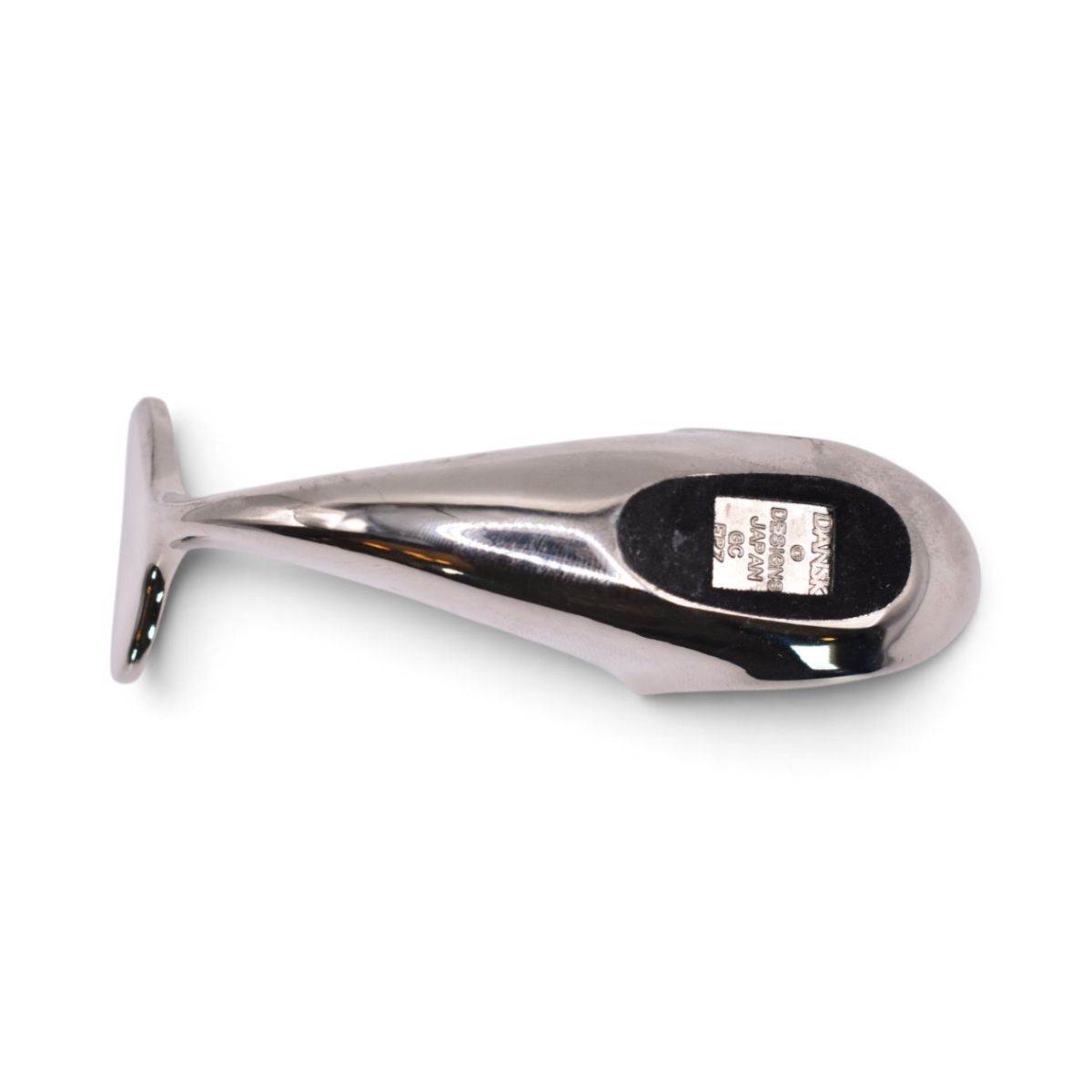 Silver Plated Whale Paperweight Figurine