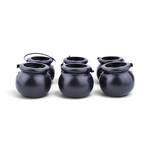 Black Cauldron Candy Kettles, 3.5 in, Set of 6