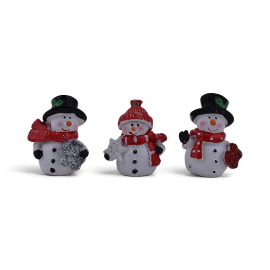 Snowman Figurines, Set of 3
