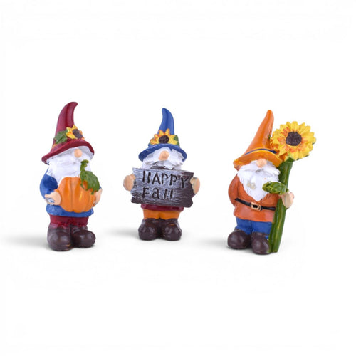 Fall Harvest Mini Gnomes, Set of 3