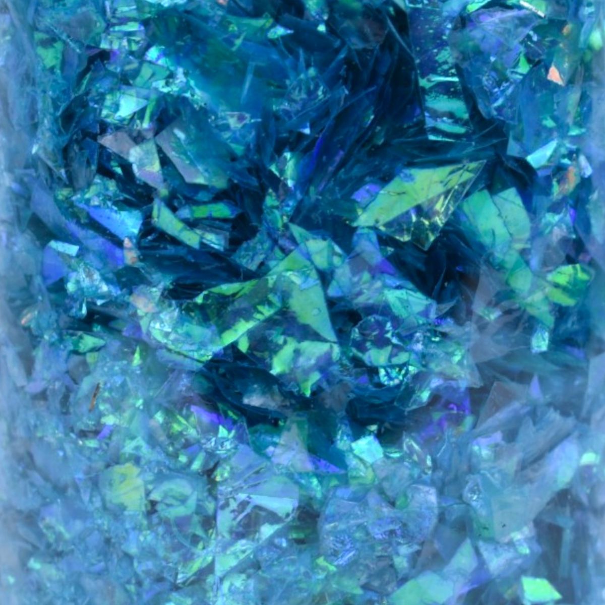 Blue Iridescent Inclusions, 1 oz Jar
