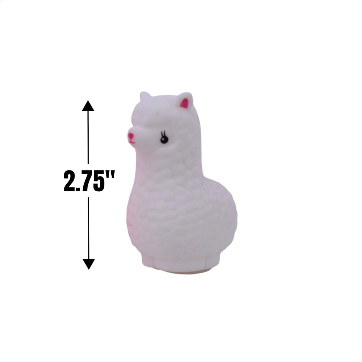 Pink and White Llama Party Favors, 5 Count