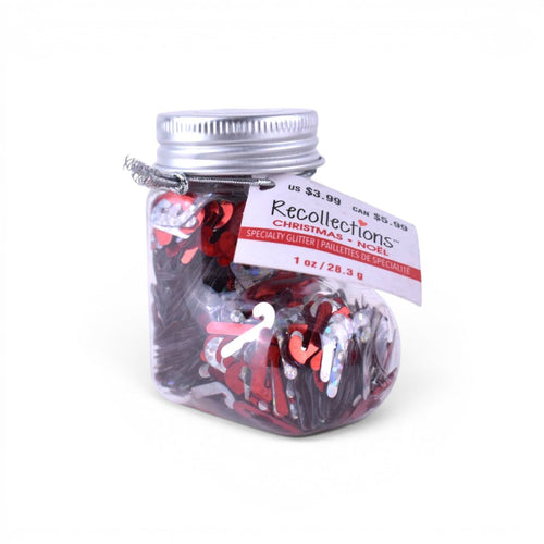 Christmas Candy Canes Specialty Glitter, 1oz