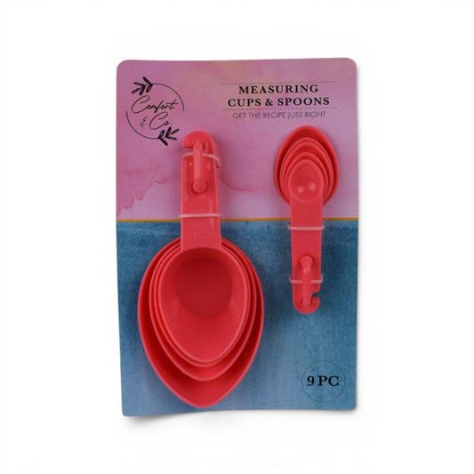 Measuring Cups and Spoons, 9 Piece Set