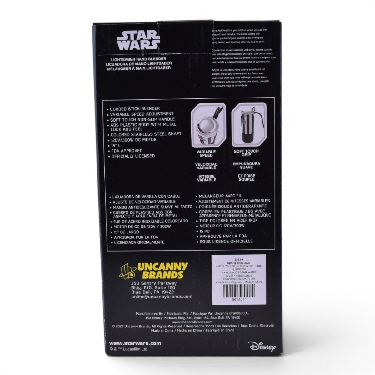 Disney Star Wars Lightsaber Hand Blender in Red