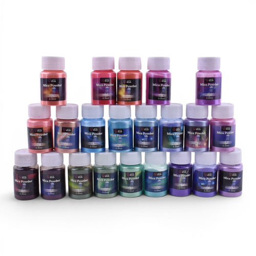 Metallic Pearl Pigment Powder, Set of 22