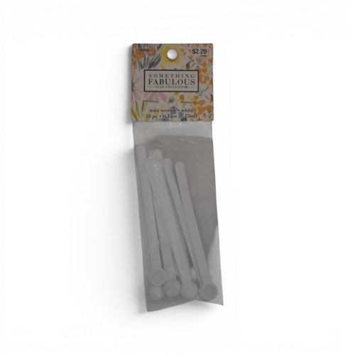 White Mini Scoops, 10 Piece Set