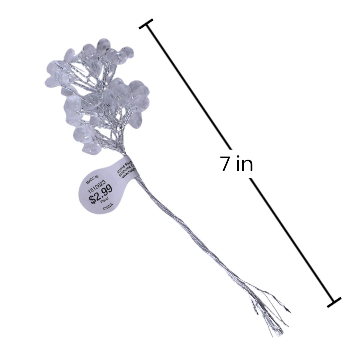 Clear Faceted Bead Picks - Set of 8