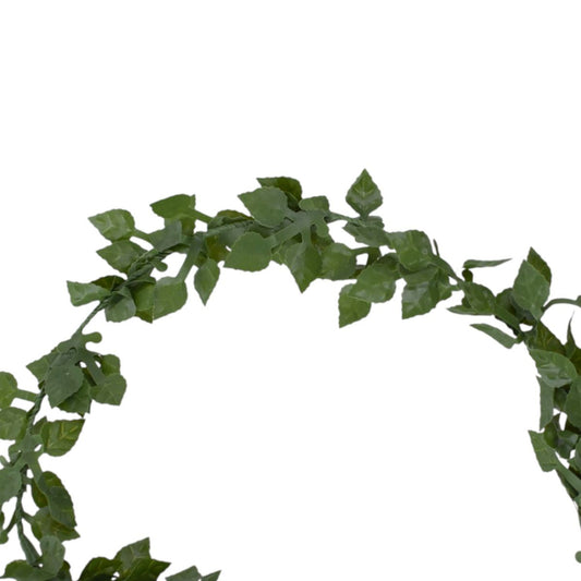 Mini Leaf Wired Ribbon Garland, 15FT