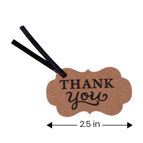 Thank You Kraft Gift Tags, 2.5 Inch, 20 Count