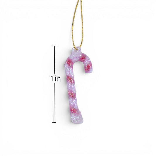 Glitter Mini Candy Cane Ornaments, 48 Count