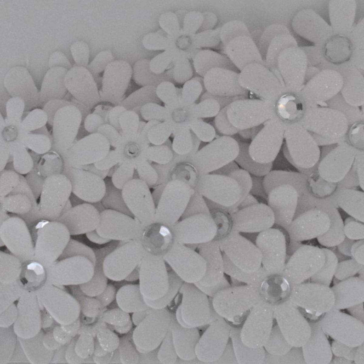 The Paper Studio White Floral Embellishments, 90 Piece Set