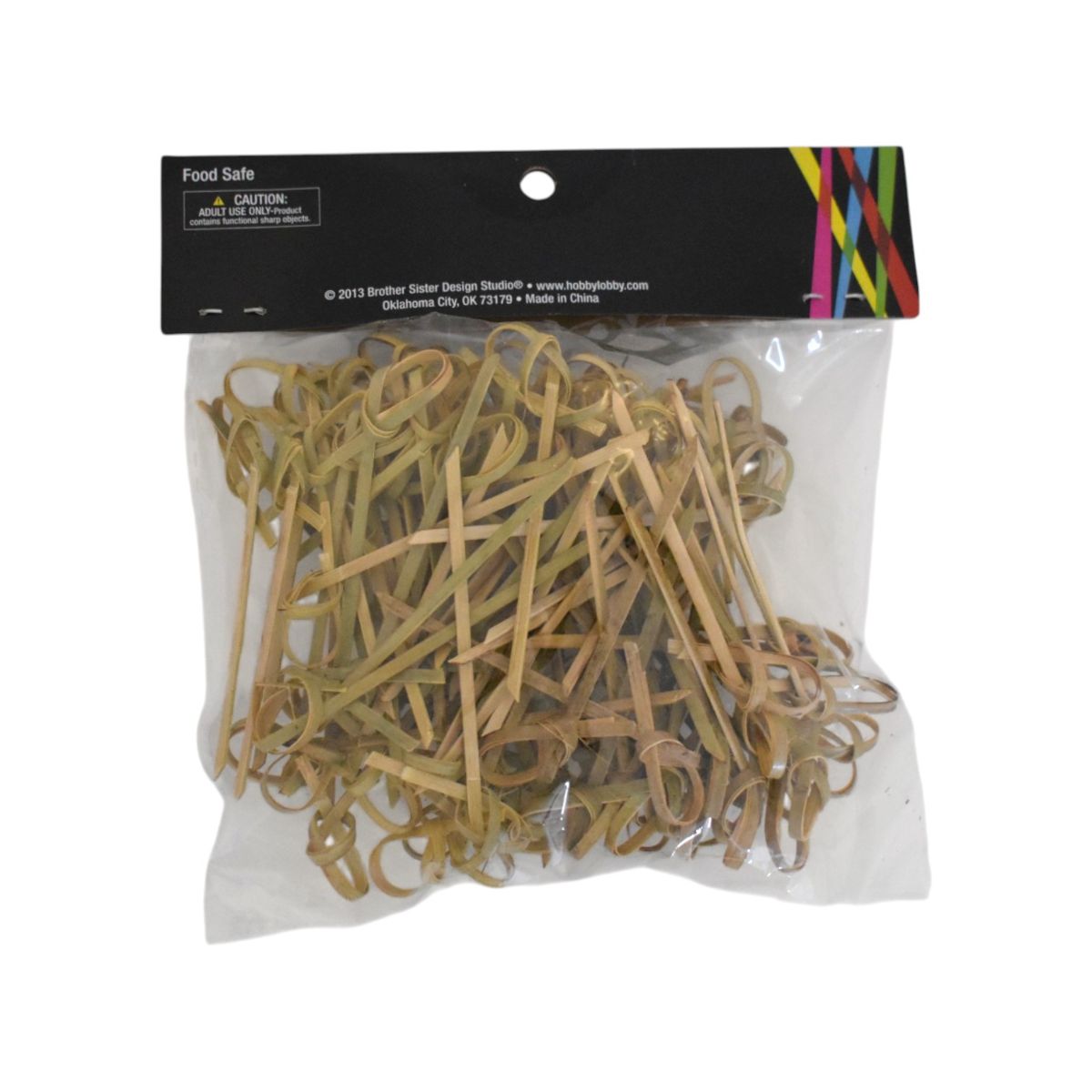 Bamboo Knotted Picks, 100 Count