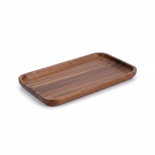 Walnut Wood Rectangular Serving Tray