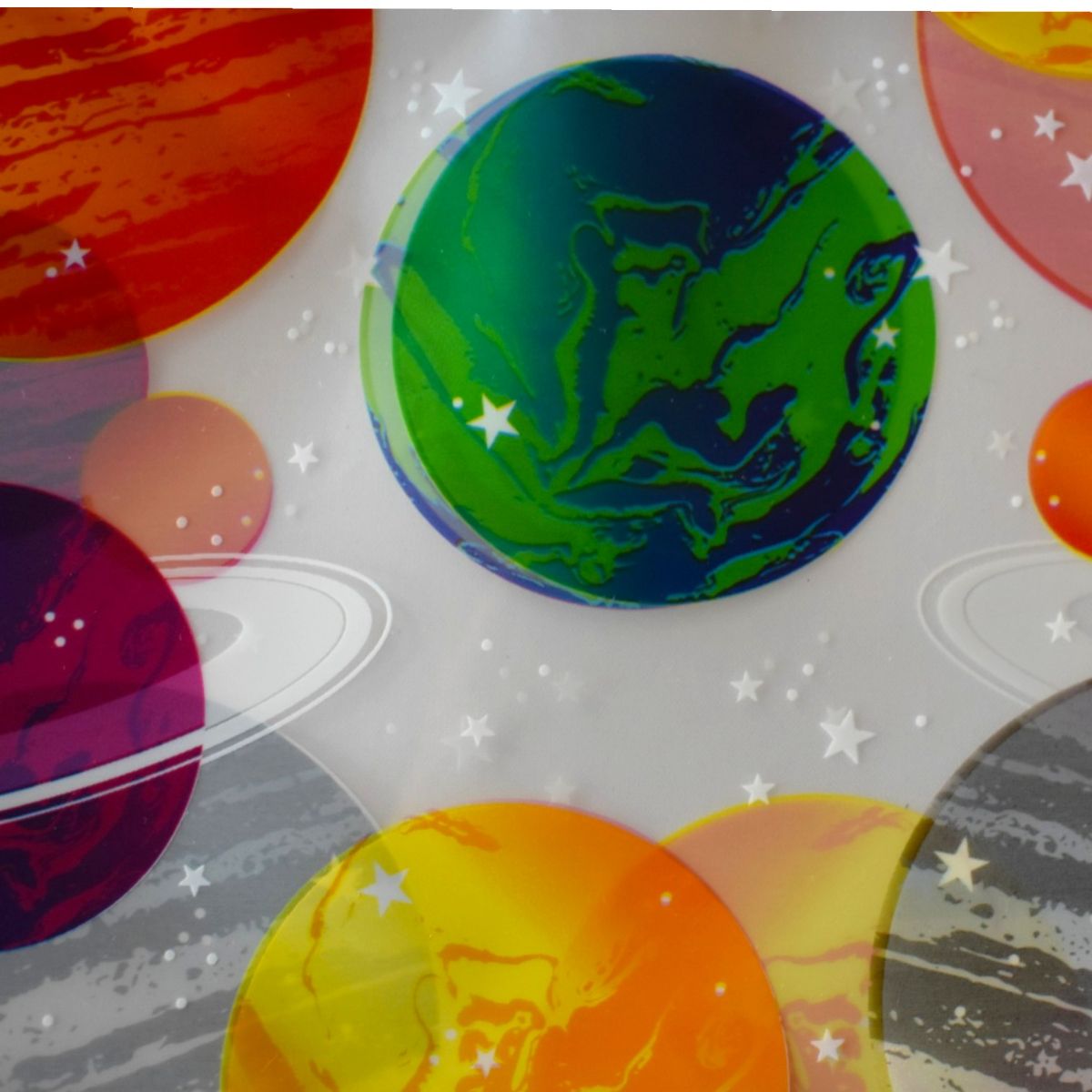 Space Planets Zipper Bags with Handles, 12 Count Planets