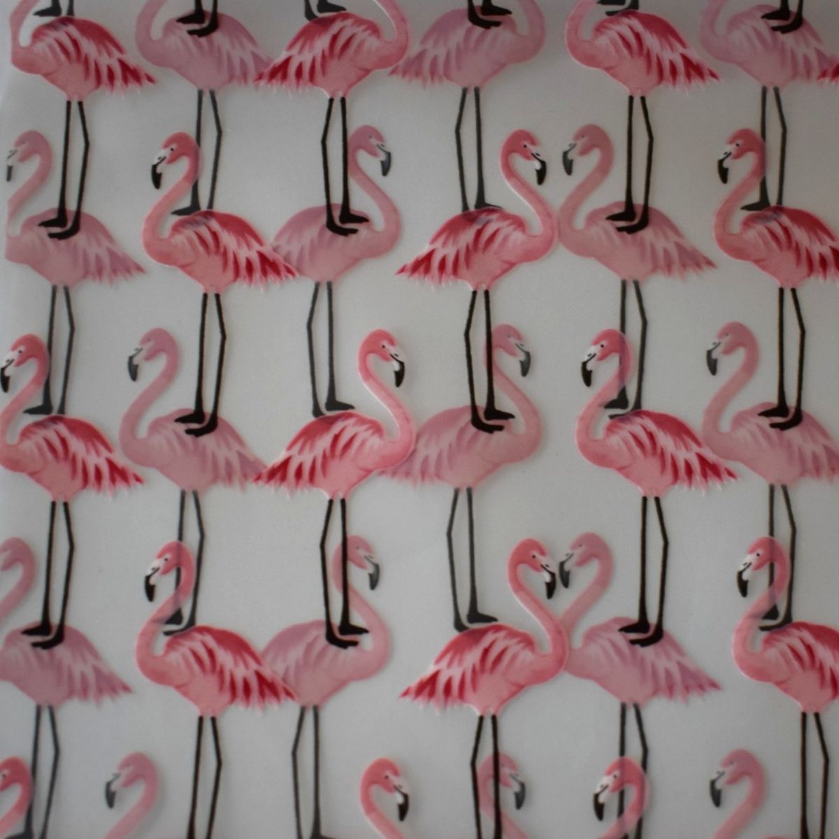 Flamingo Zipper Bags With Handles, 12 Count