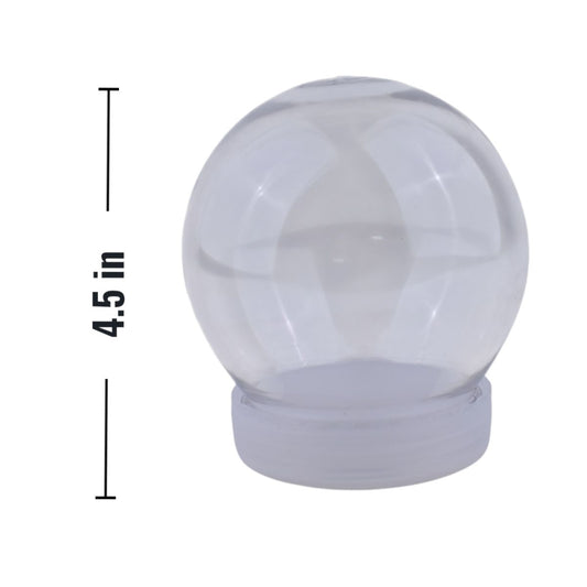 Clear Round Plastic Snow Globe