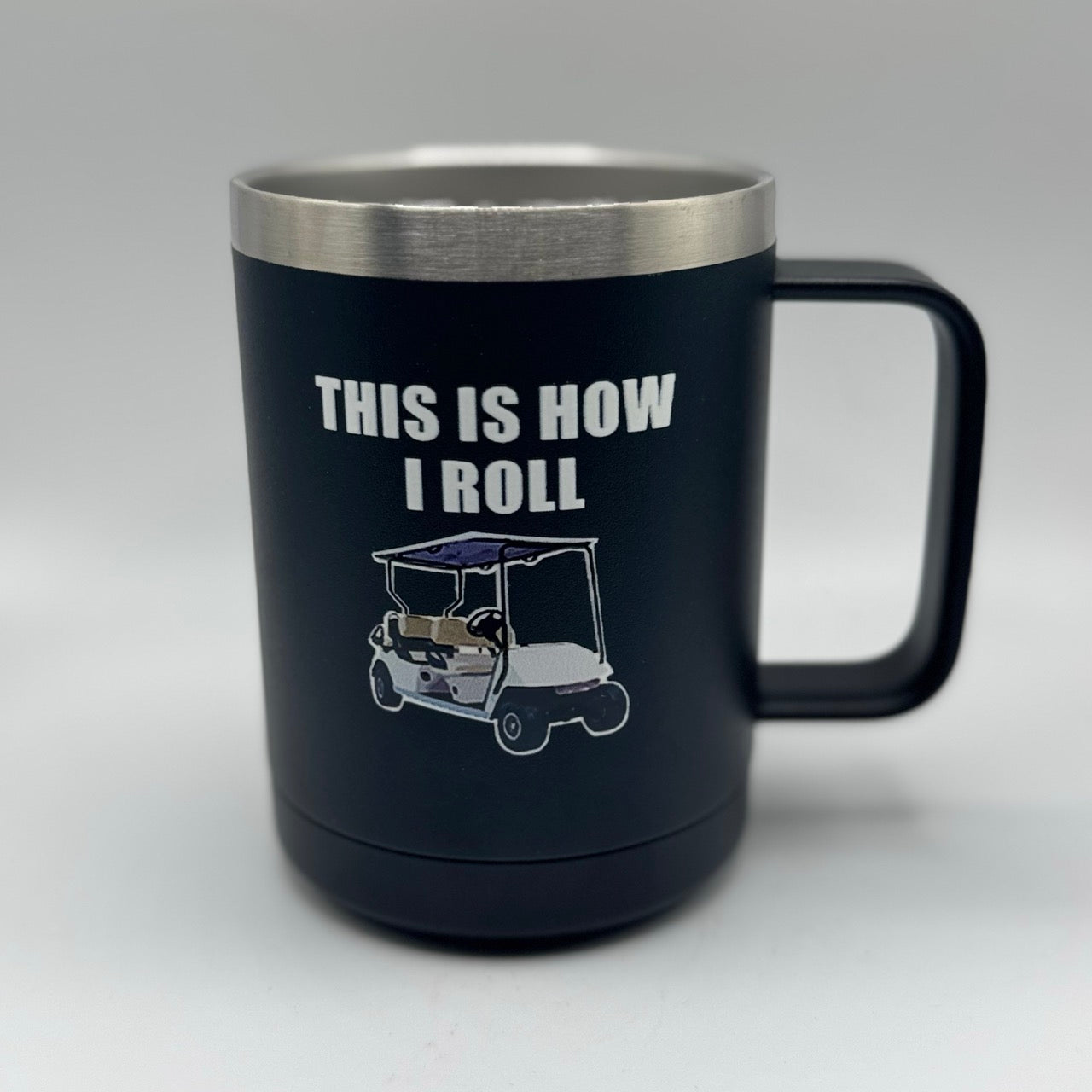 This Is How I Roll – 15 oz Black Polar Camel Coffee Mug