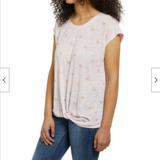 IZOD Ladies Casual Loose Shirt Printed Flamingo Tee