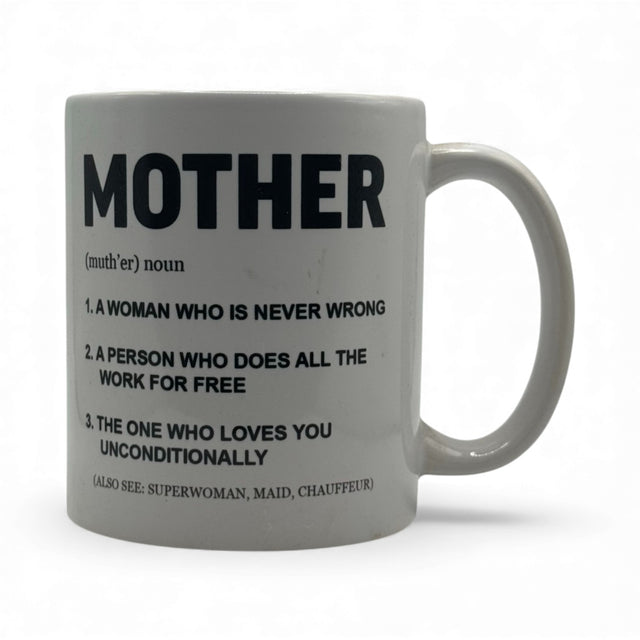 Definition of Mother – White Ceramic Coffee Mug (11oz)
