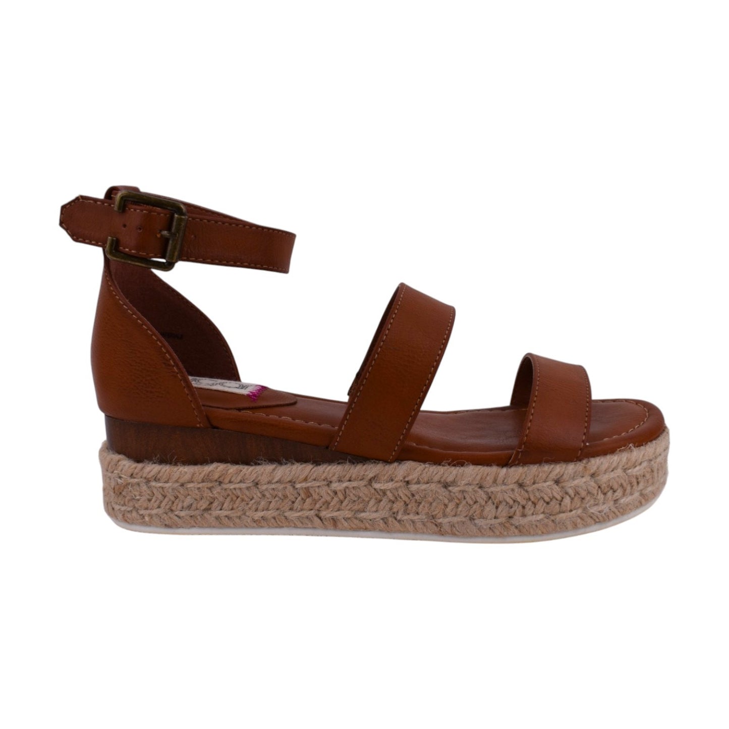 Sugar Tahini Platform Sandals – Cognac Brown – Women’s Size 6.5