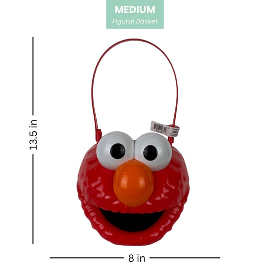 Sesame Street – Elmo Figural Basket (Medium, Plastic)