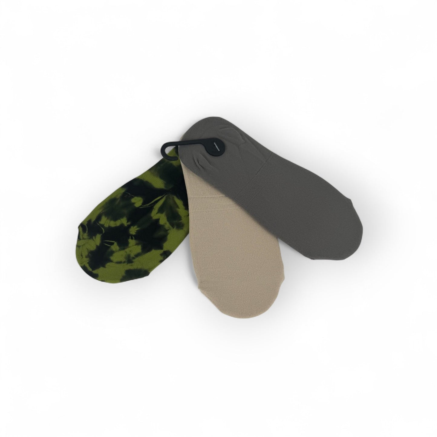 Tie Dyed High Cut Liner Socks - Shadow Olive (3 Pack)