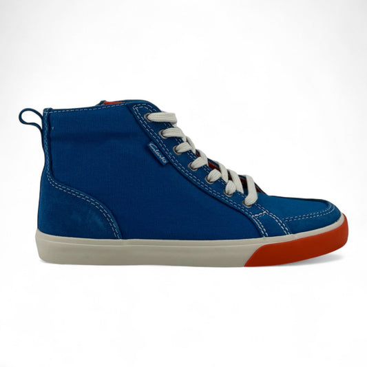 Clarks Club Pop JNR Sneakers – Blue & Orange