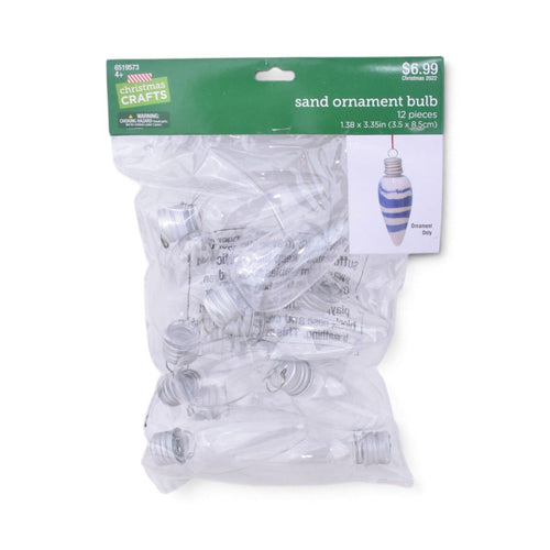 Sand Ornament Bulbs, 12 pack