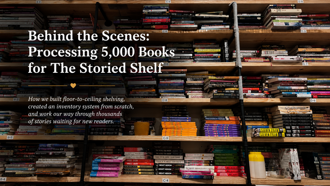 How We Organized 5,000 Books at The Storied Shelf