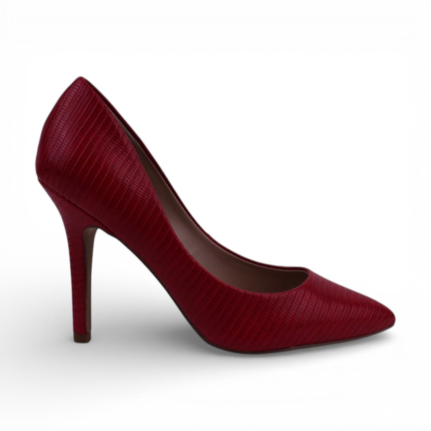 Charles by Charles David Maxx Red Lizard Print Pointed Toe Stiletto Pump | Size 7