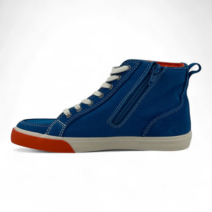 Clarks Club Pop JNR Sneakers – Blue & Orange