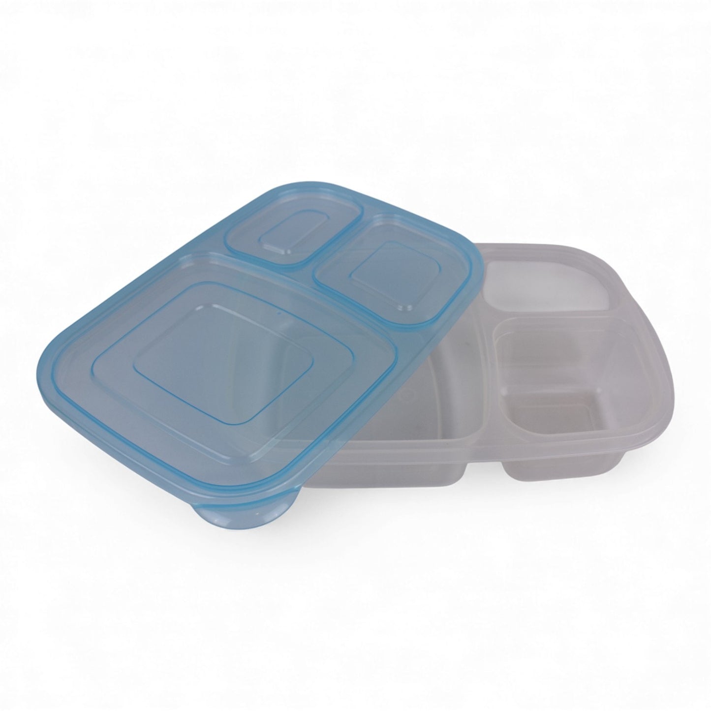 3-Compartment Bento Lunch Box – Set of 6 BPA-Free Containers / Lids & Utensils