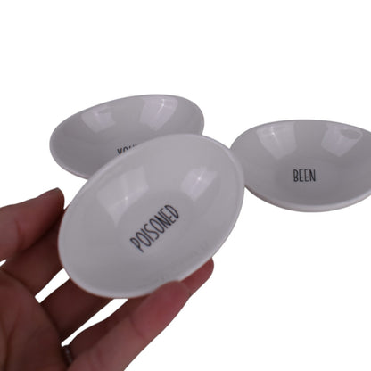 “You’ve Been Poisoned” Mini Dipping Bowl Set