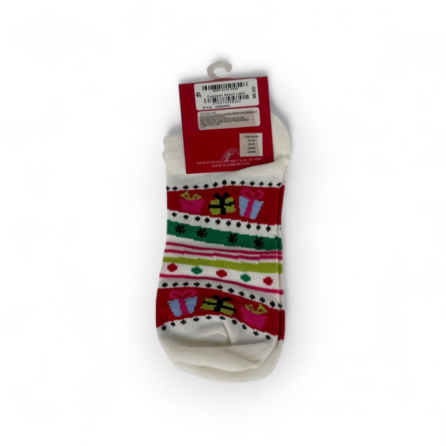 Women's Low Cut Holiday Socks - Presents