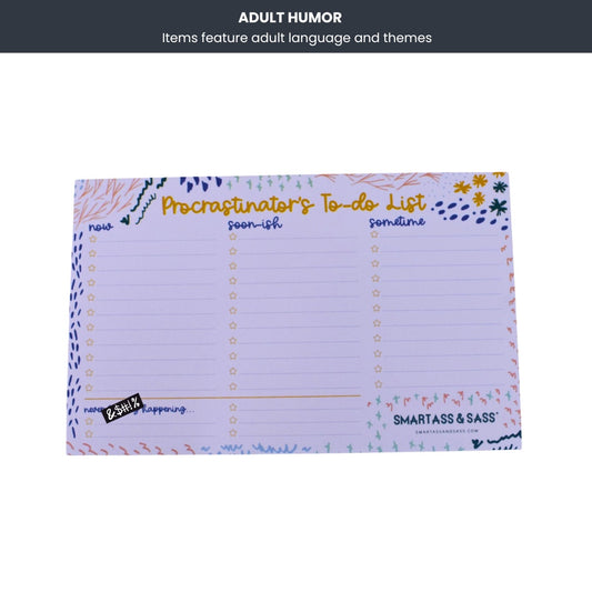 Procrastinator’s To-Do List Pad