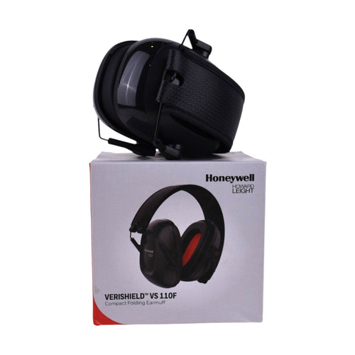 Honeywell Howard Leight VeriShield VS110F Compact Folding Earmuffs – NRR 24 (Black)