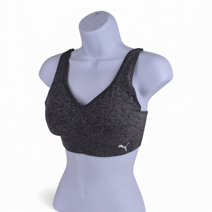 Puma Seamless Sports Bra – 2 Pack - Black & Gray (Open Box)
