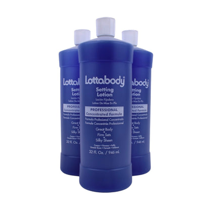 Lottabody Setting Lotion 32 oz (3 Pack) Professional Concentrated Formula