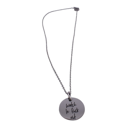Smartass & Sass “Watch Yourself” Necklace with Velvet Pouch