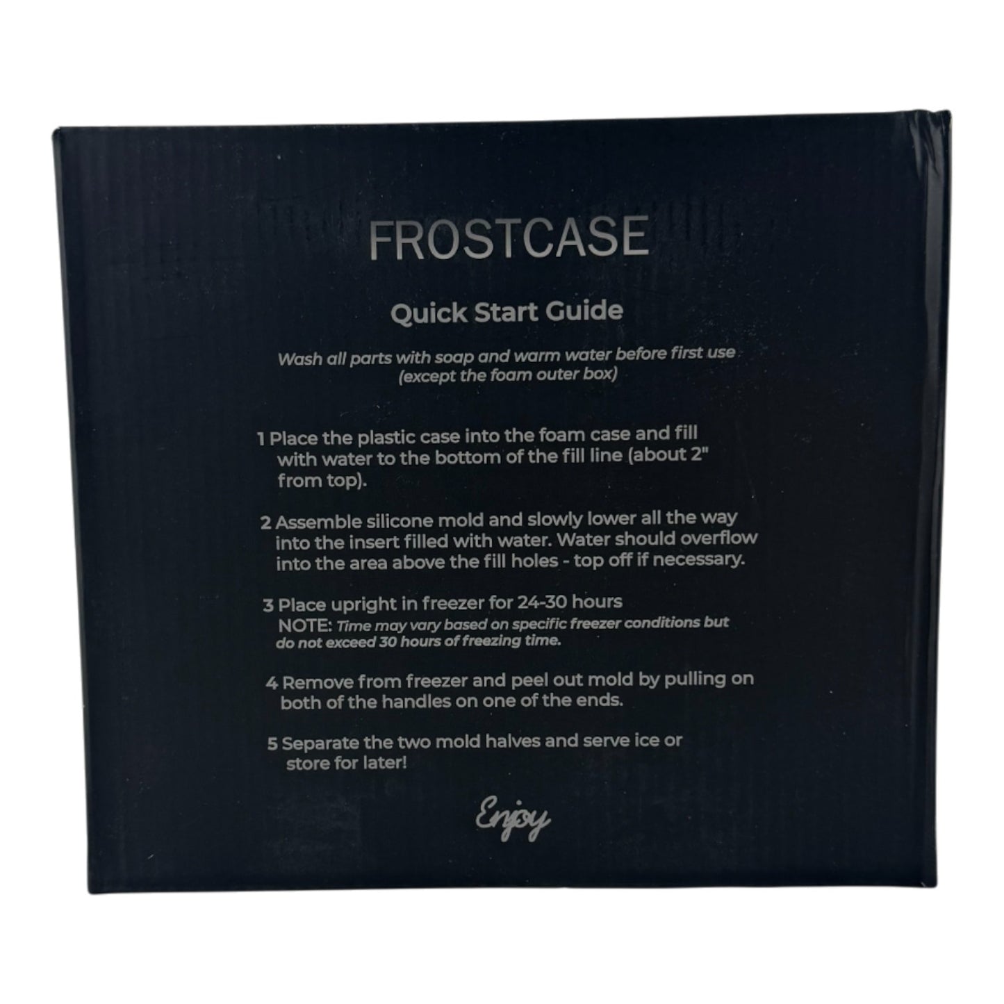 FrostCase Clear Ice Ball Maker – Silicone Mold for Perfect Spheres