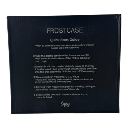 FrostCase Clear Ice Ball Maker – Silicone Mold for Perfect Spheres