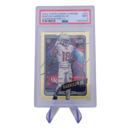 2024 Topps Cosmic Chrome Marvin Harrison Jr. Superfractor 1/1 PSA 9
