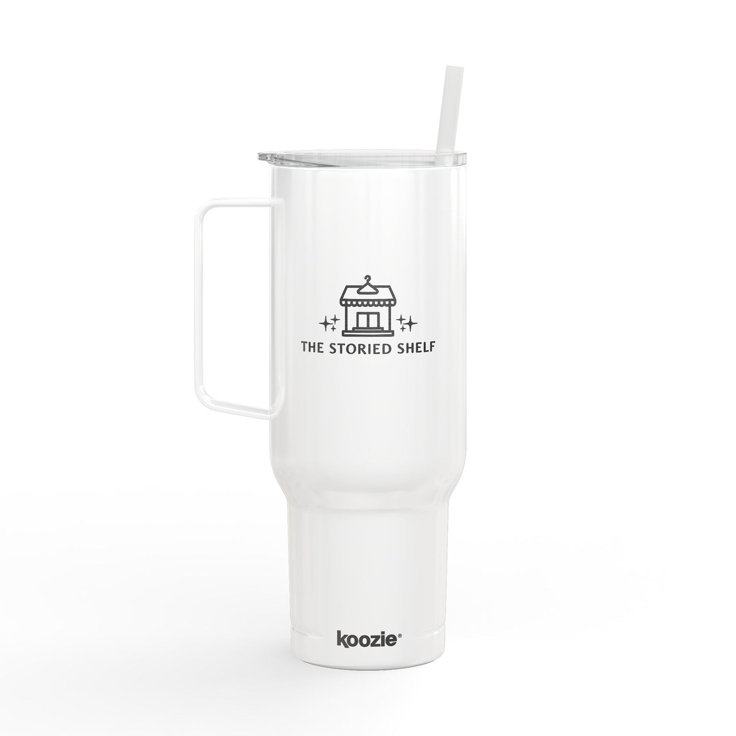 The Storied Shelf 40oz Insulated Tumbler Travel Mug with Lid